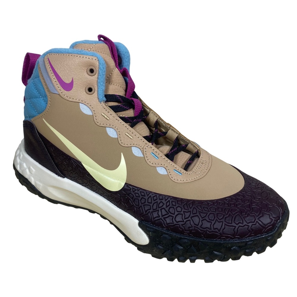 NIB Nike Terrascout GS Hemp Burgundy Ash Hiking Sneakers Size 6.5 Youth/8 Womens